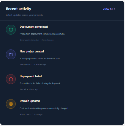 Navigation Menu Component Preview
